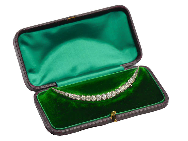 
                      
                        Antique Paste Crescent Moon in Original Box
                      
                    