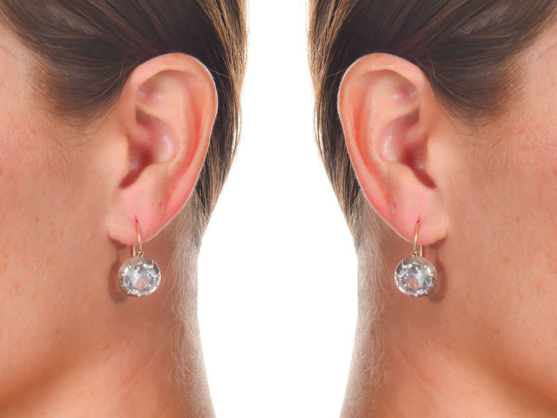 Antique Victorian Paste Solitaire Earrings