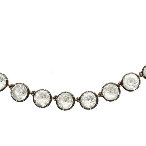 Shimmering Stream - Victorian Black Dot Paste Riviere