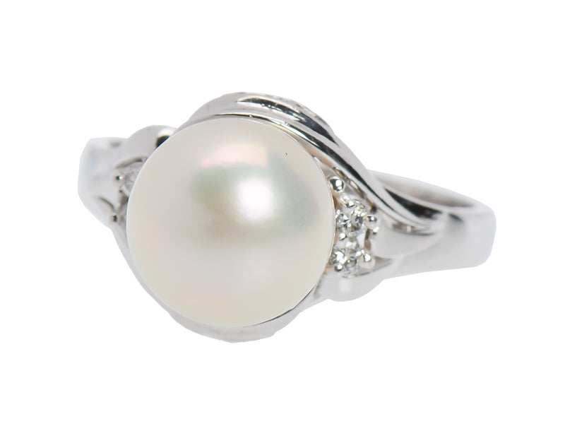 Diamonds & Pearl Classic Estate Ring