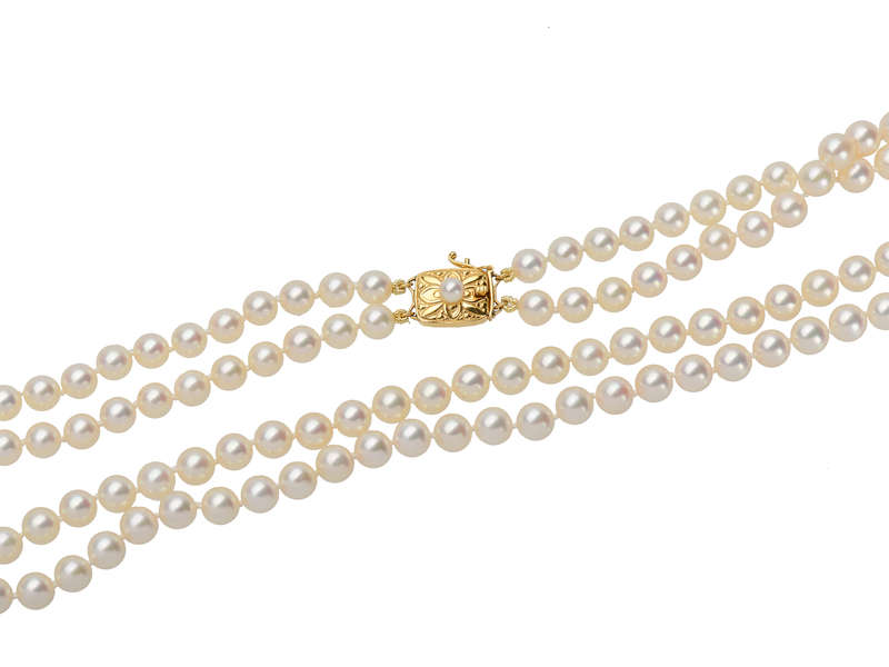 Mikimoto Double Strand of Cultured Pearls