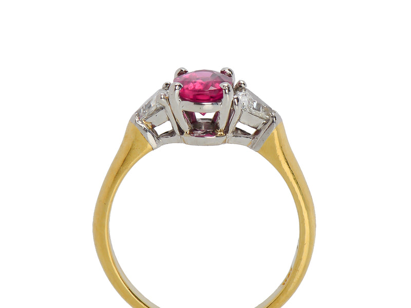 Gracious Pink Sapphire Diamond Ring