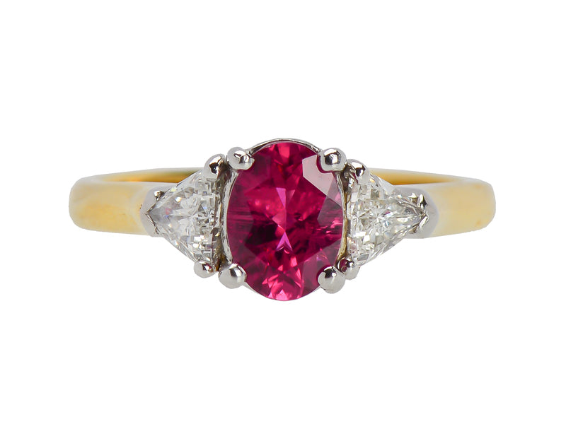 Gracious Pink Sapphire Diamond Ring