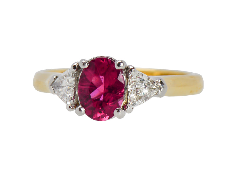 Gracious Pink Sapphire Diamond Ring