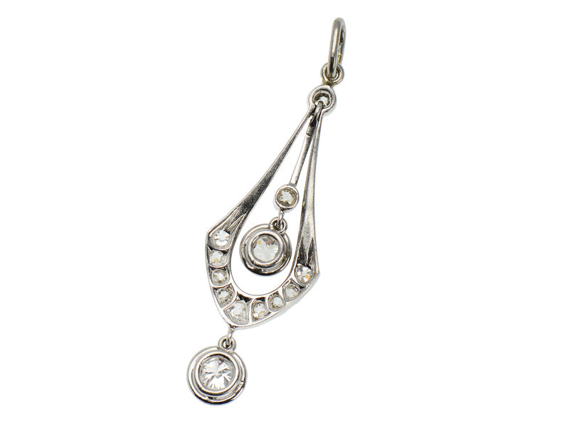 Edwardian c. 1920s Diamond Pendant