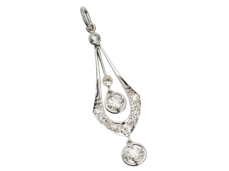 Edwardian c. 1920s Diamond Pendant