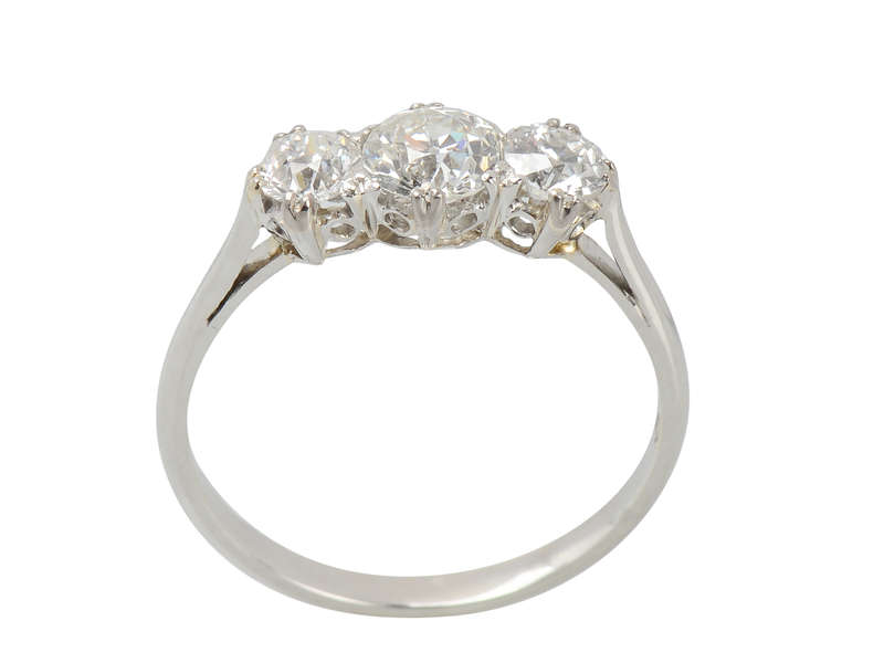 Symbolic Trilogy Diamond Platinum Ring