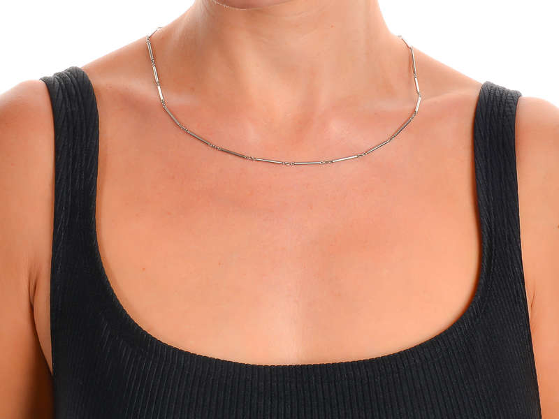 
                      
                        Weighty & Fine Art Deco Platinum Chain
                      
                    