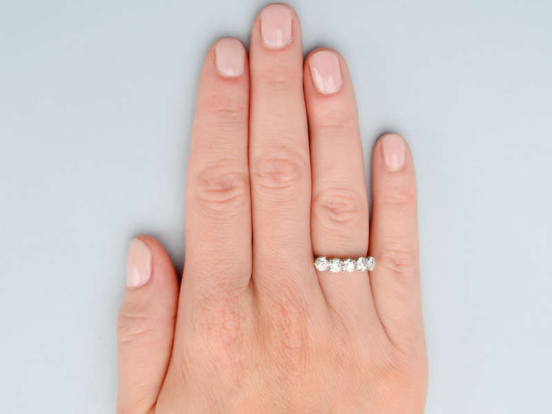 Enchantment - Five Diamond Platinum Ring
