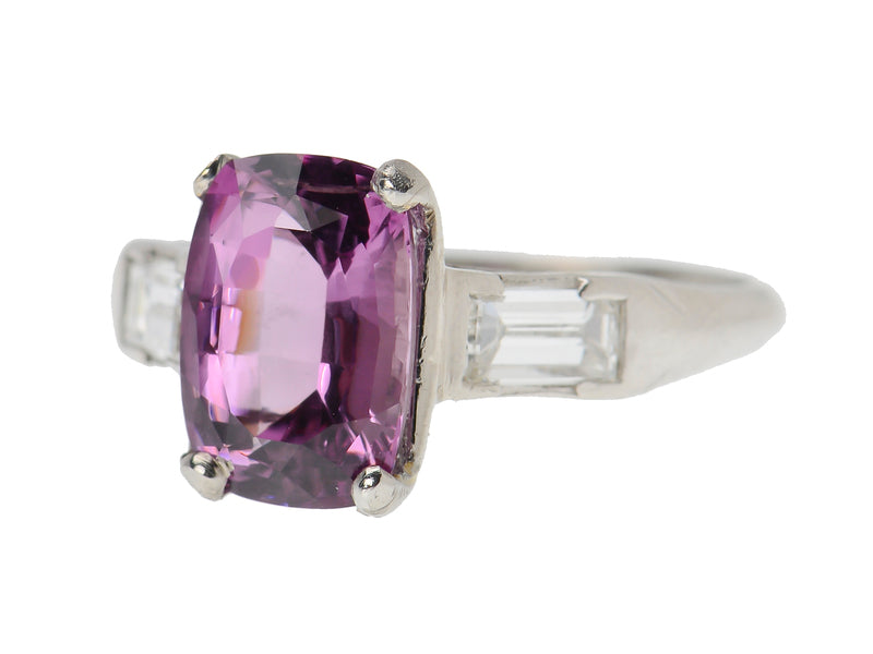 Mid Century Spinel Diamond Ring
