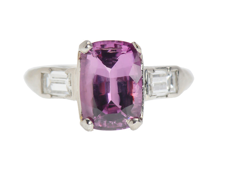 Mid Century Spinel Diamond Ring