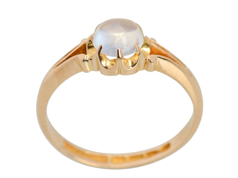 Night Magic - Moonstone 18k Gold Ring of 1904