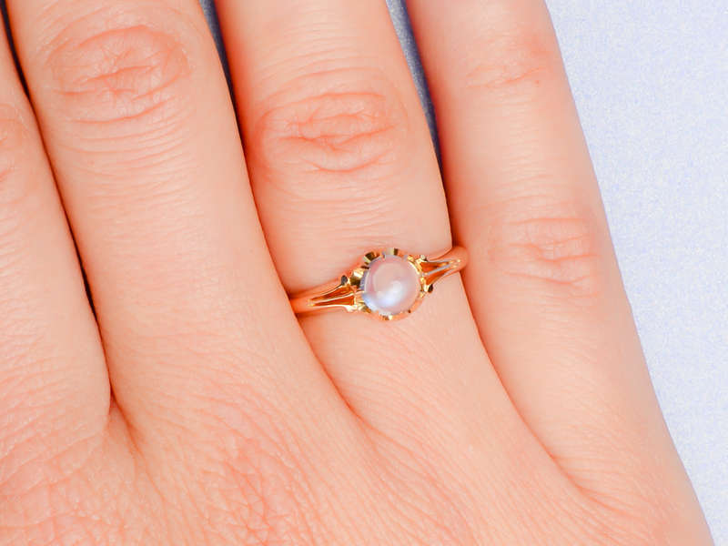 Night Magic - Moonstone 18k Gold Ring of 1904