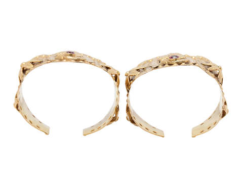 
                      
                        Rare Pair of Roma "Gypsy" Cuff Bracelet
                      
                    