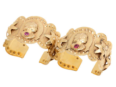 
                      
                        Rare Pair of Roma "Gypsy" Cuff Bracelet
                      
                    