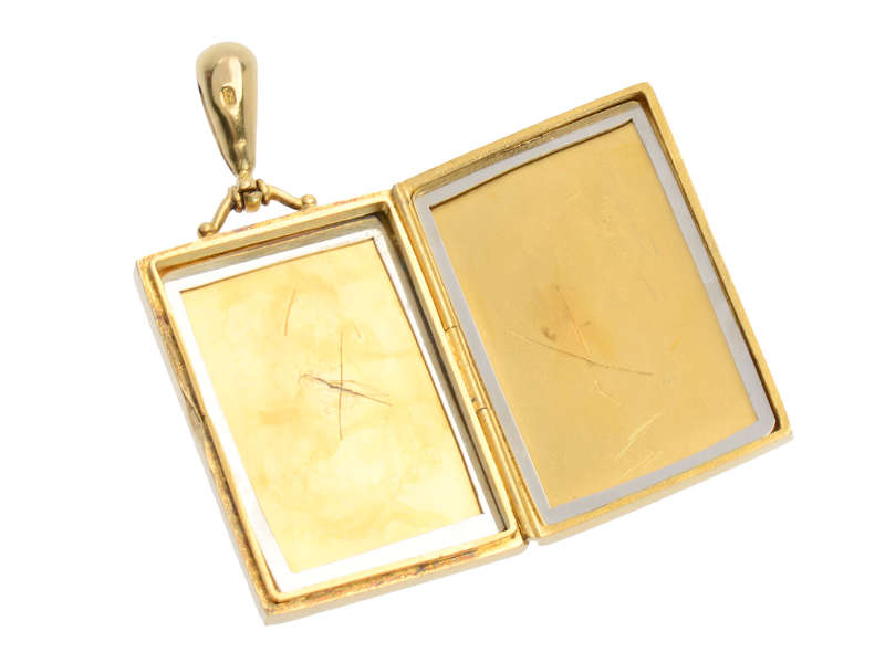 Vermeil Victorian Bird Motif Locket