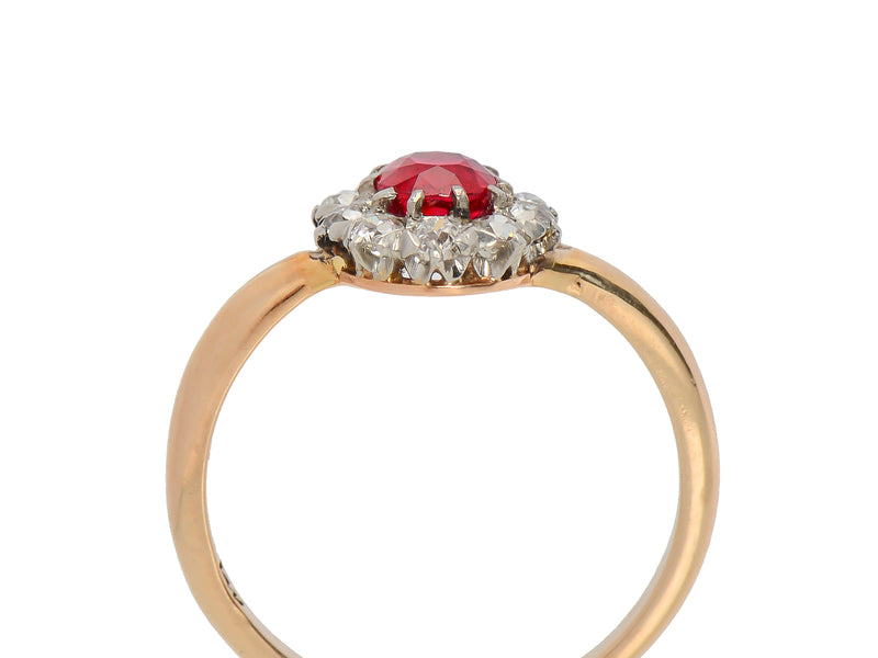 
                      
                        Vintage Diamond Spinel Halo Ring
                      
                    