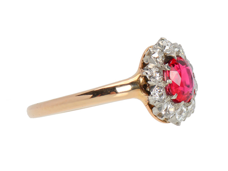 
                      
                        Vintage Diamond Spinel Halo Ring
                      
                    