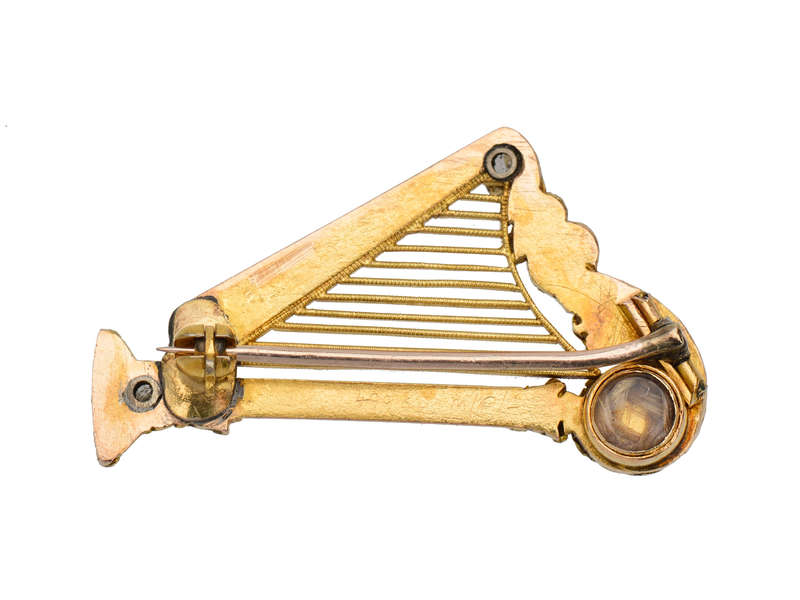 
                      
                        Georgian Acrostic Regard Harp Brooch
                      
                    