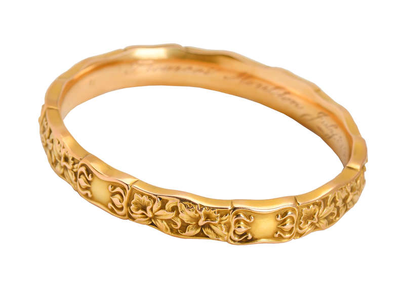 
                      
                        Antique Riker Ornate Bangle Dated 1909
                      
                    