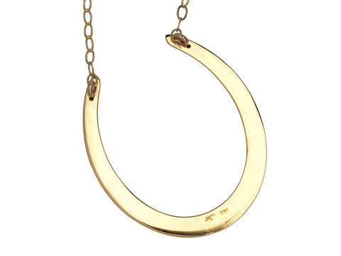 Riker Gold Horseshoe Necklace