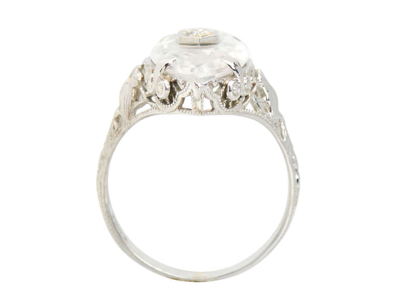 Love Birds, Moon & Planet Rock Crystal Ring