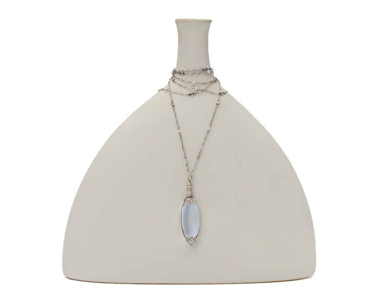 Age of Elegance - Edwardian Rock Crystal Diamond Necklace