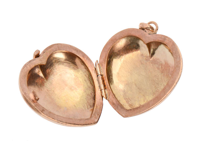 Victorian Puffy Heart Snake Locket