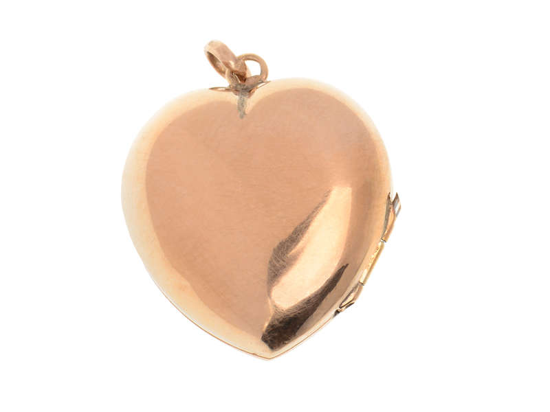 Victorian Puffy Heart Snake Locket