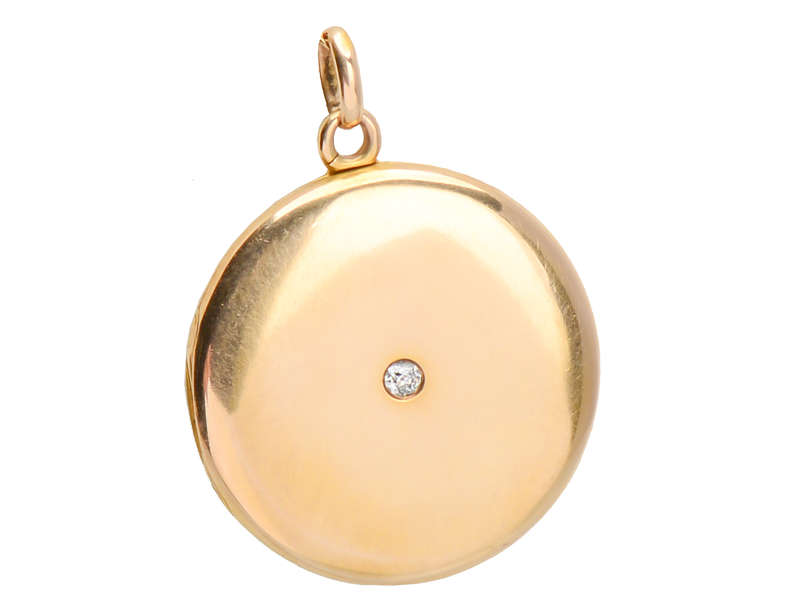 Photo Realism - Antique Diamond Locket Pendant