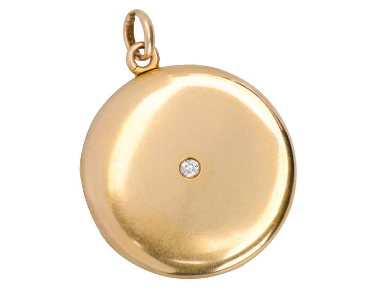 Photo Realism - Antique Diamond Locket Pendant