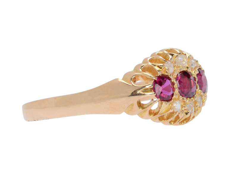 Ruby Resonant - Edwardian Diamond Ring of 1905