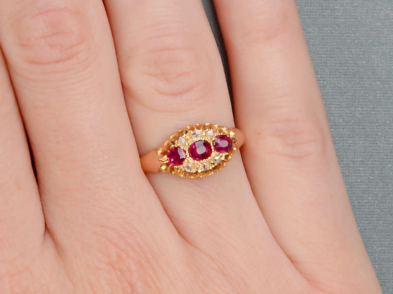 Ruby Resonant - Edwardian Diamond Ring of 1905
