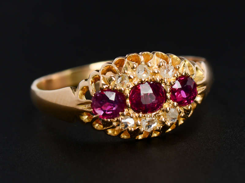Ruby Resonant - Edwardian Diamond Ring of 1905