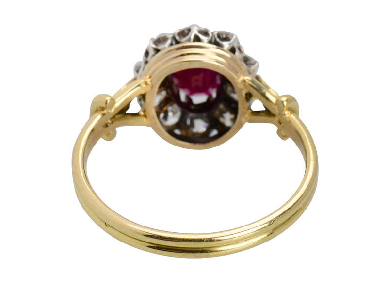 
                      
                        Burma No Heat Ruby Diamond Ring
                      
                    