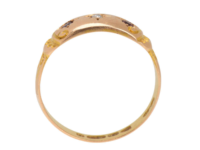 Garnet Diamond Ring of 1897