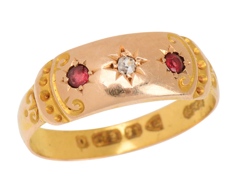 
                      
                        Garnet Diamond Ring of 1897
                      
                    