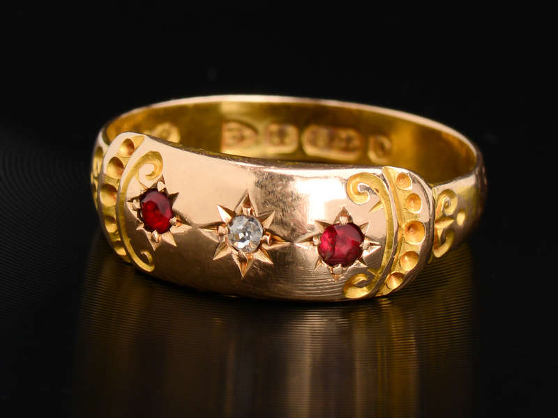 Garnet Diamond Ring of 1897