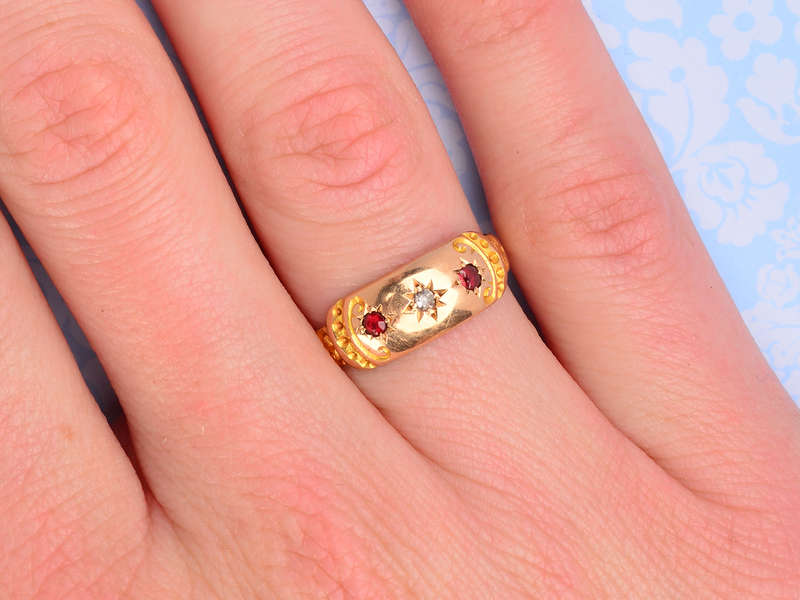 Garnet Diamond Ring of 1897