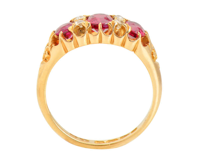 
                      
                        Natural Ruby Diamond Ring 18k Gold of 1903
                      
                    