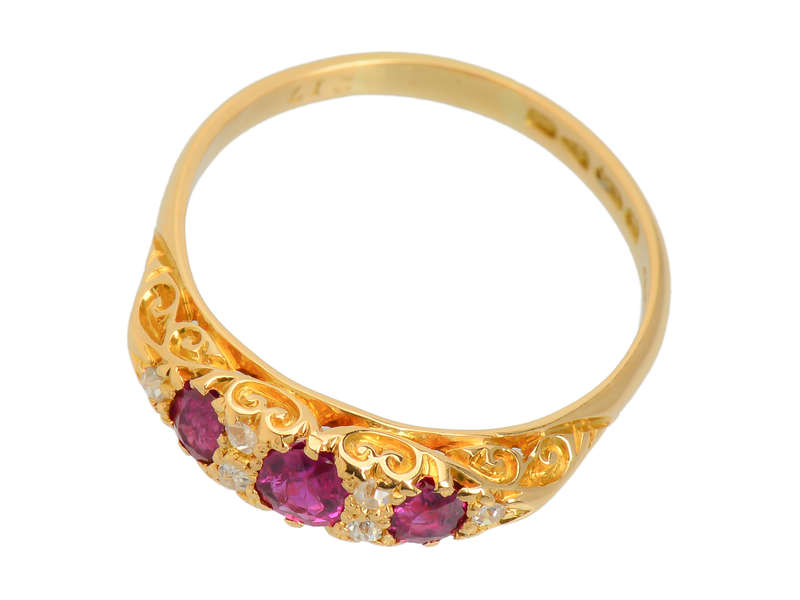 1908 - A Very Good Year for a Ruby Diamond Ring