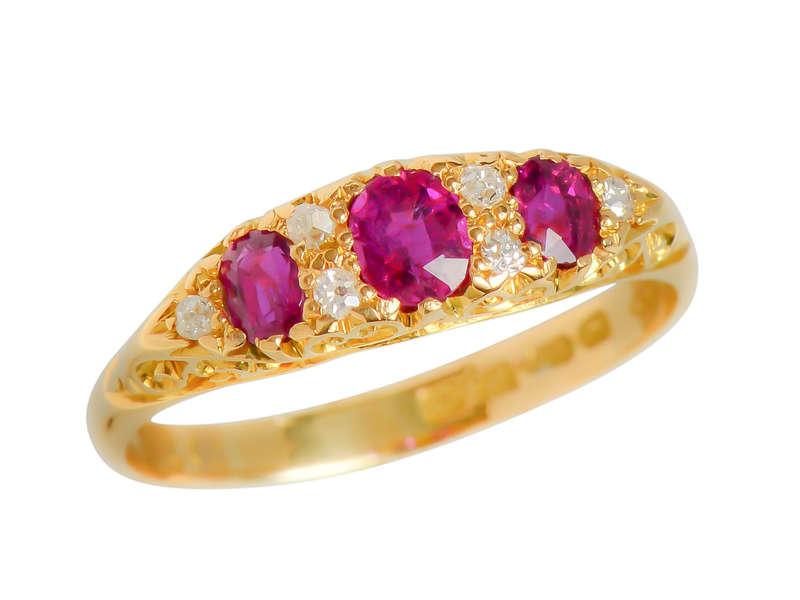 1908 - A Very Good Year for a Ruby Diamond Ring