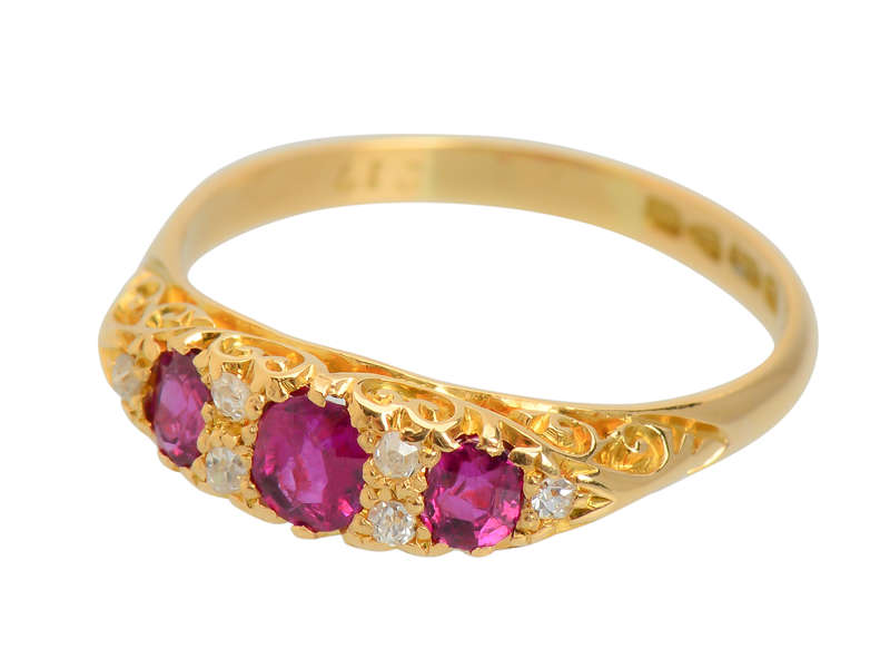 1908 - A Very Good Year for a Ruby Diamond Ring