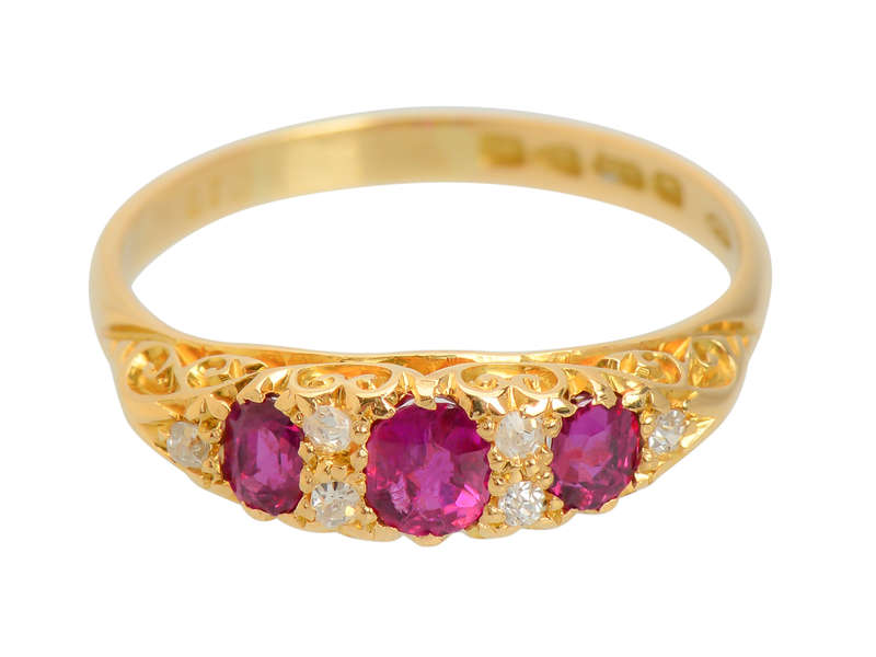 1908 - A Very Good Year for a Ruby Diamond Ring