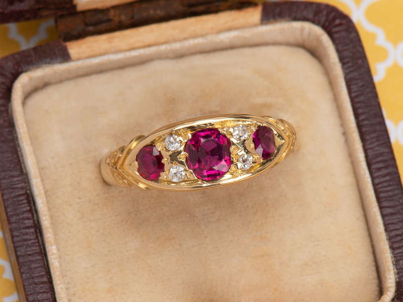 Ruby Diamond Ring Born in the Year 1911
