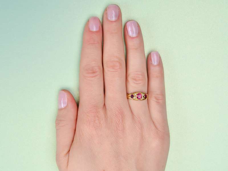 Ruby Diamond Ring Born in the Year 1911