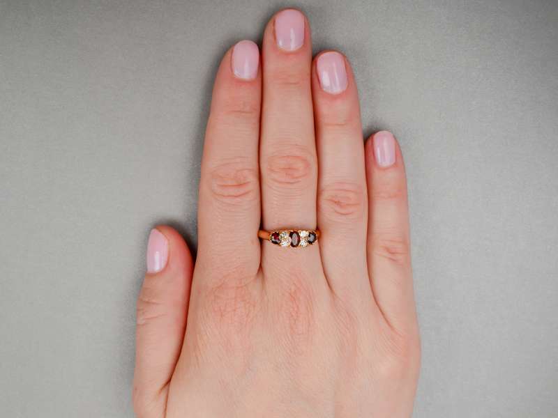 Classic Trilogy Natural Ruby Ring