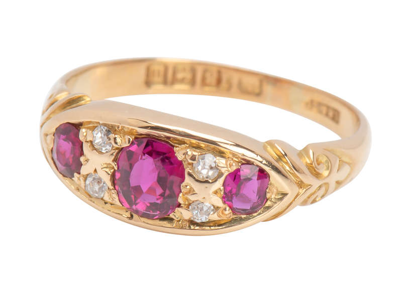 Ruby Diamond Ring Born in the Year 1911