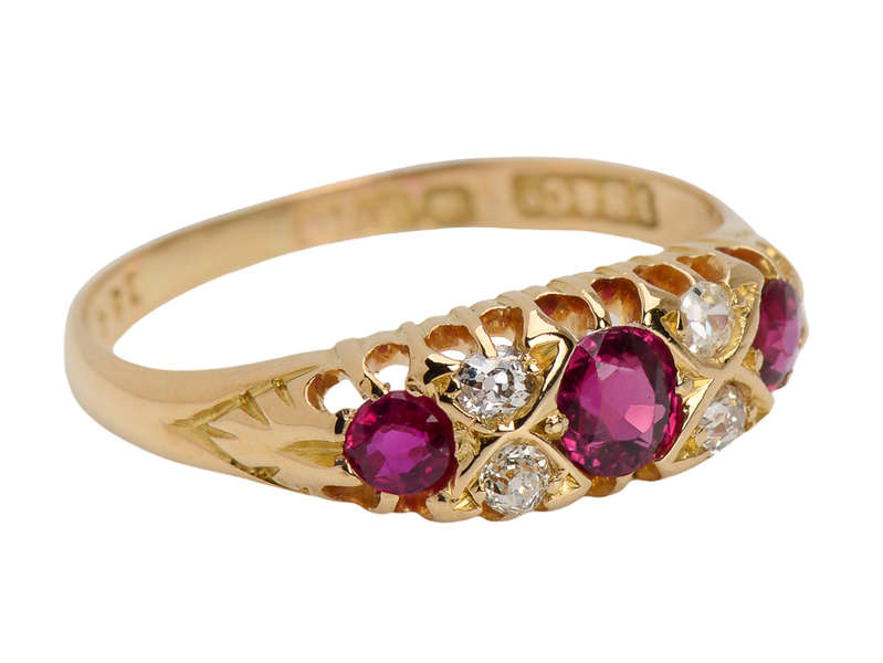 Classic Trilogy Natural Ruby Ring