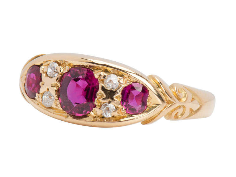 Ruby Diamond Ring Born in the Year 1911